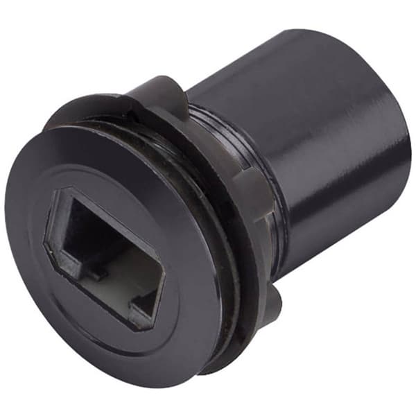 TRU COMPONENTS RJ45-02-BK RJ-inbyggnadsuttag 1417397 Hona inbyggd Svart 1 st