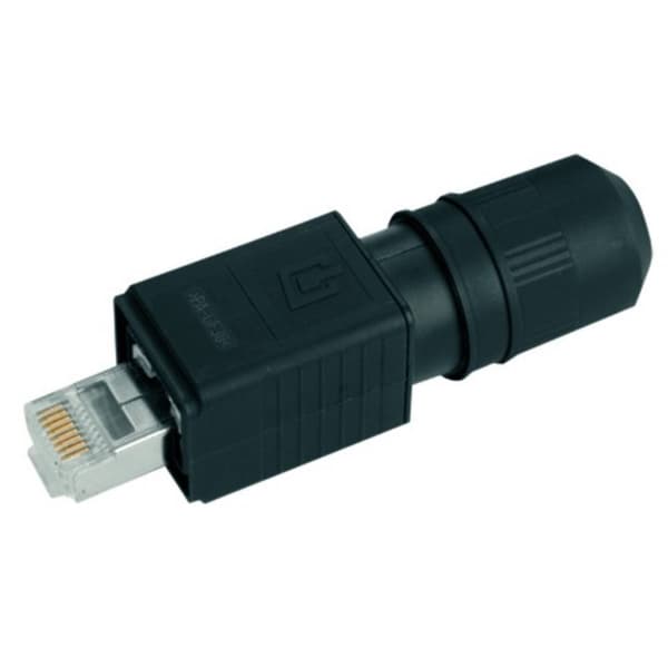 Telegärtner 100007463 RJ45-kontaktset variant 4 100007463 Kontakt hane rak Poler: 8P8C Svart 1 st