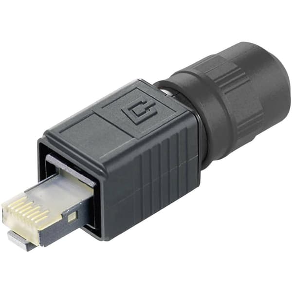 Telegärtner 100007463 RJ45-kontaktset variant 4 100007463 Kontakt hane rak Poler: 8P8C Svart 1 st