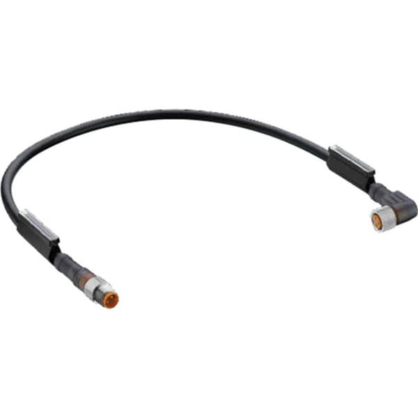 Belden 43680-1 Sensor/ställdon-kontakt, konfektionerad M8 Kontakt hane rak, Hona vinklad 2.00 m Antal poler (RJ): 3 1 s