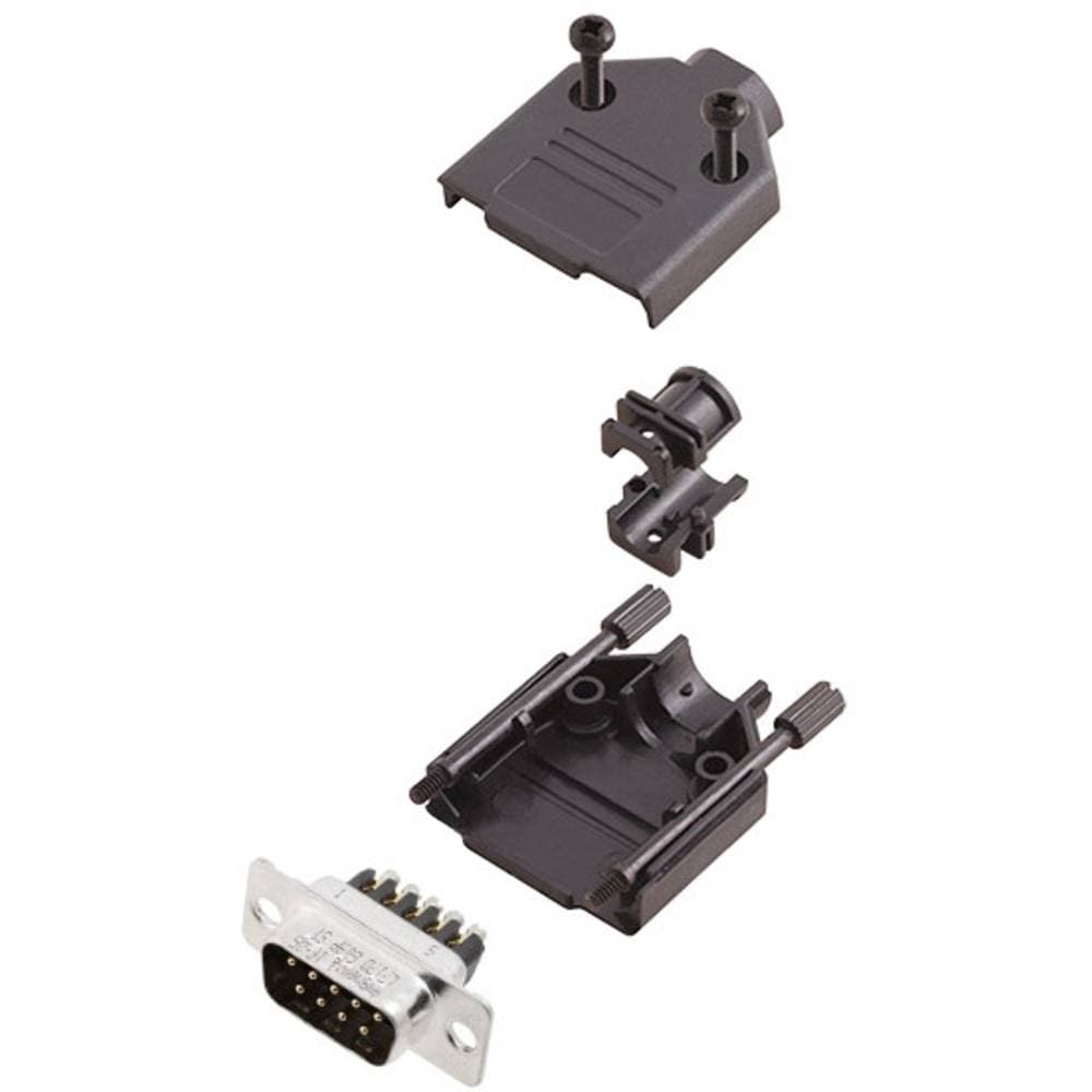 Amphenol L17DTPK-P-09+L717DE09PST D-Sub stiftlist set 180 ° Antal poler: 9 Skruv 1 st