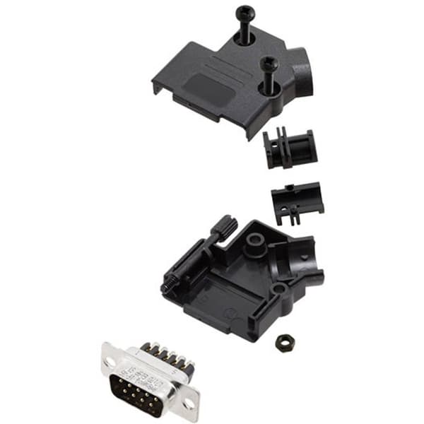 Amphenol L17D45PK-P-09-L717DE09PST D-Sub stiftlist set 45 ° Antal poler: 9 Skruv 1 st