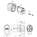 Miniatyrbild 3 av 3: Bachmann 740.017 Stickpropp Massiv gummi 250 V Svart IP44