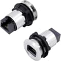 Miniatyrbild 3 av 3: TRU COMPONENTS RJ45-02 RJ-INBYGGNADSUTTAG RJ45 CAT5 8/8 1417396 Hona inbyggd Silver 1 st