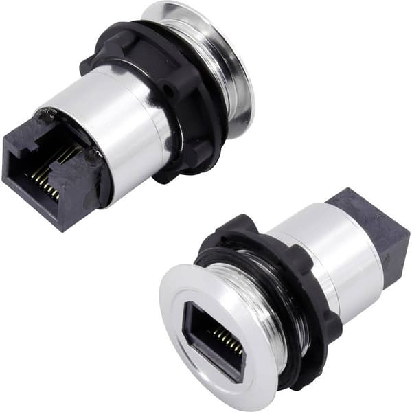 TRU COMPONENTS RJ45-02 RJ-INBYGGNADSUTTAG RJ45 CAT5 8/8 1417396 Hona inbyggd Silver 1 st