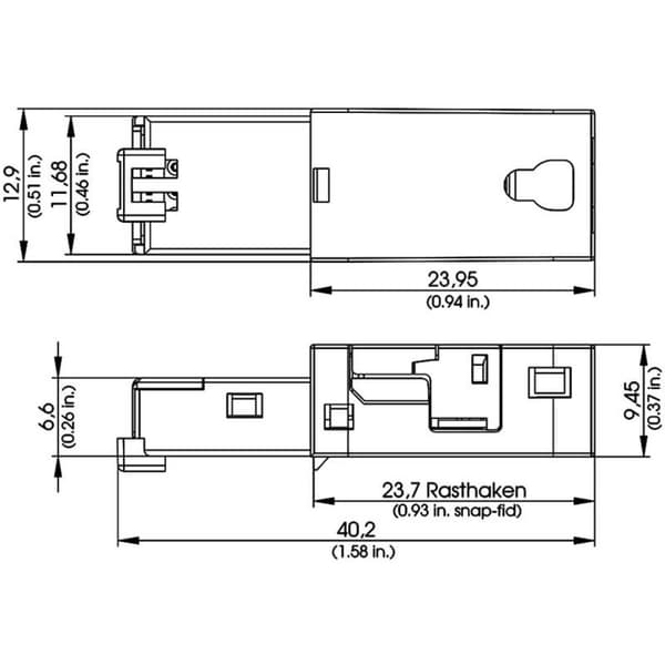 Telegärtner 100007454 STX V1 RJ45-kontaktinsats Kat.6 100007454 Kontakt hane rak Poler: 8P8C 1 st