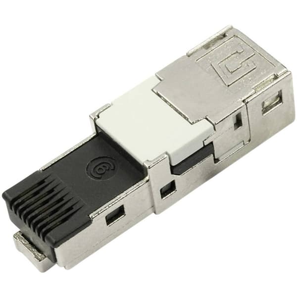 Telegärtner 100007454 STX V1 RJ45-kontaktinsats Kat.6 100007454 Kontakt hane rak Poler: 8P8C 1 st