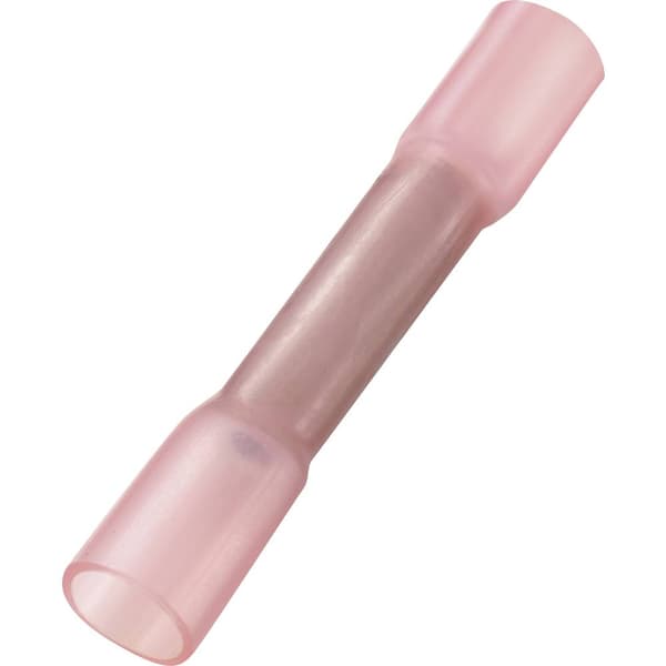 TRU COMPONENTS 739114 Skarvdon med krympslang 0.50 mm² Helisolerad Röd 50 st