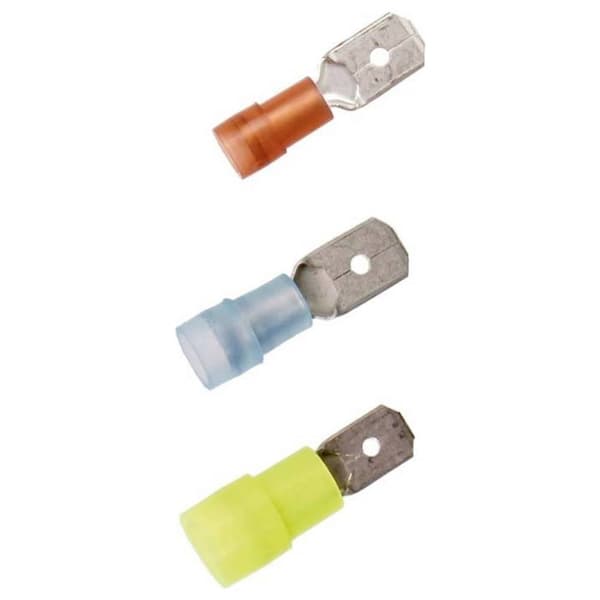 LAPP 63101080 Flatstifthylsa Anslutningsbredd: 6.3 mm Anslutningstjocklek: 0.8 mm 180 ° Delisolerad Blå 100 st