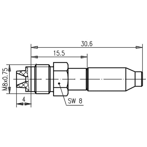 Telegärtner 100027735 100027735 FME-kontaktdon Hona rak 50 Ω 1 st
