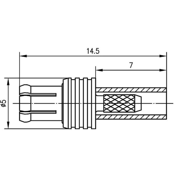 Telegärtner 100024976 100024976 MCX-kontaktdon Kontakt hane rak 50 Ω 1 st