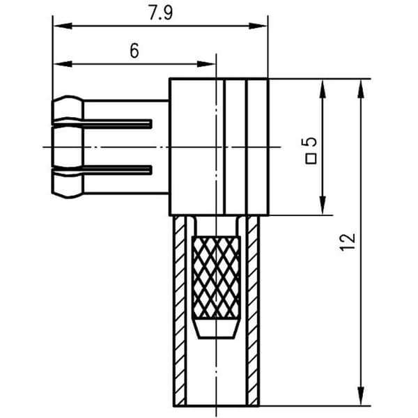 Telegärtner 100027684 100027684 MCX-kontaktdon Kontakt hane vinklad 50 Ω 1 st