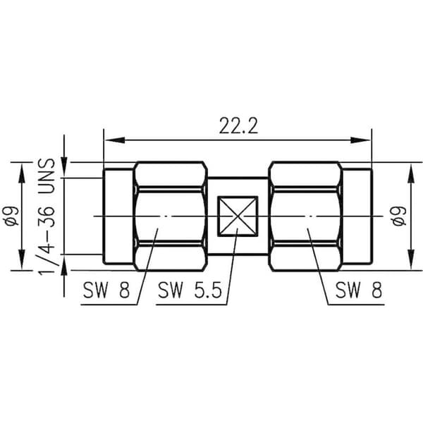 Telegärtner 100024793 100024793 SMBA-Adapter SMA hane - SMA hane 1 st