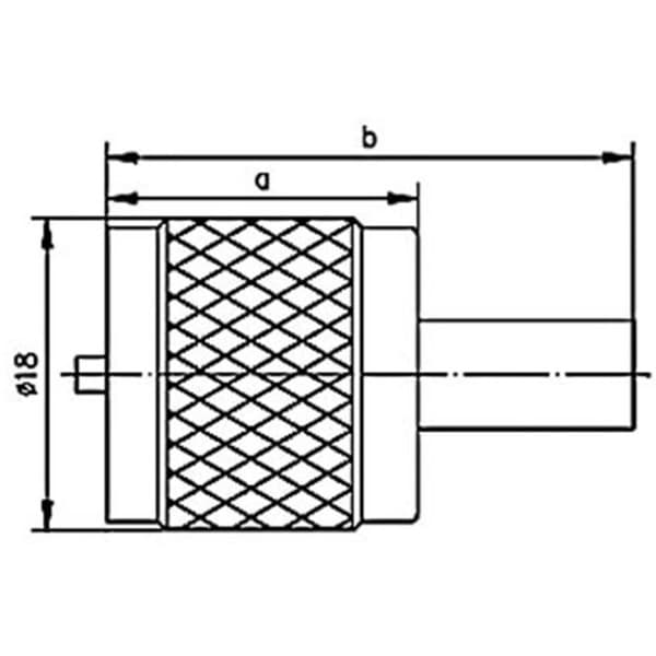 Telegärtner 100024322 100024322 UHF-kontaktdon Kontakt hane rak 50 Ω 1 st