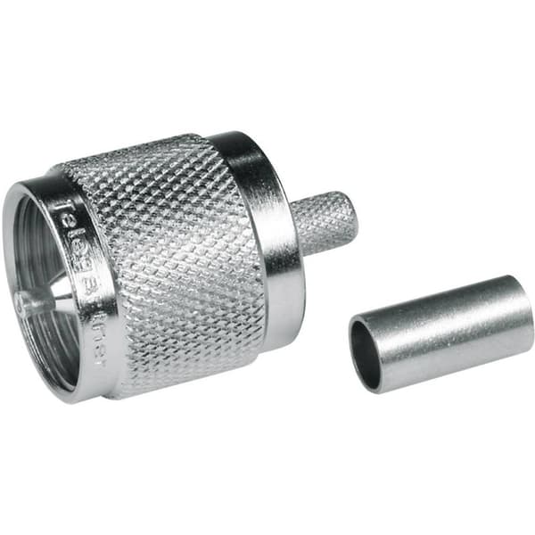 Telegärtner 100024322 100024322 UHF-kontaktdon Kontakt hane rak 50 Ω 1 st