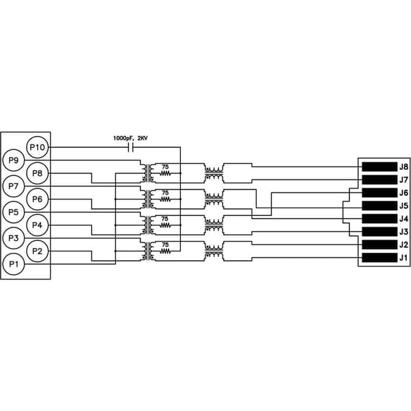 BEL Stewart Connectors MagJack Gigabit Ethernet 8 överförare med LED:er Tab down SI-61001-F Hona inbyggd horinsontell G