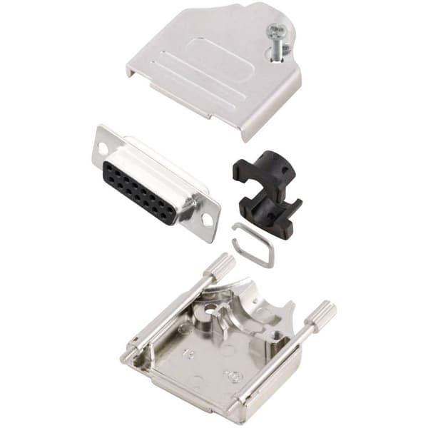 MH Connectors MHDTZK15-DB15S-K D-Sub honkontakt set 180 ° Antal poler: 15 Lödhona 1 st