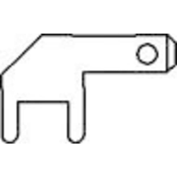 Vogt Verbindungstechnik 378905.68 Tungkontakt Anslutningsbredd: 2.8 mm Anslutningstjocklek: 0.5 mm 90 ° Oisolerad Metal