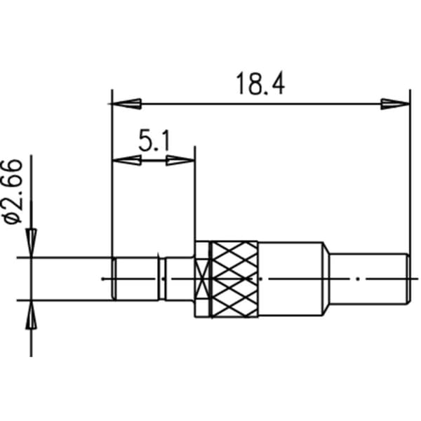 Telegärtner 100024915 100024915 SSMB-kontakt Kontakt hane rak 50 Ω 1 st