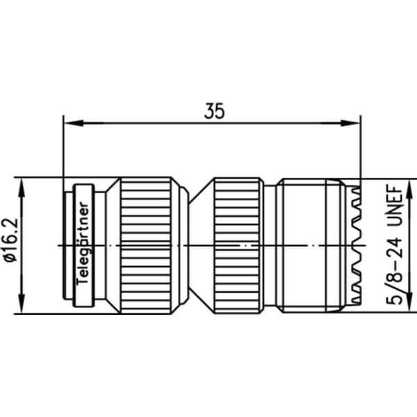 Telegärtner 100023859 100023859 Koaxial Adapter TNC hane - UHF hona 1 st