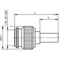 Miniatyrbild 3 av 3: Telegärtner 100023694 100023694 TNC-kontaktdon Kontakt hane rak 50 Ω 1 st