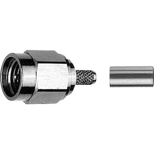 Telegärtner 100024600 100024600 SMA-kontaktdon Kontakt hane rak 50 Ω 1 st