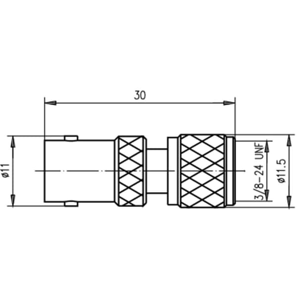 Telegärtner 100023690 100023690 Koaxial Adapter BNC-hona - Mini-UHF hane 1 st