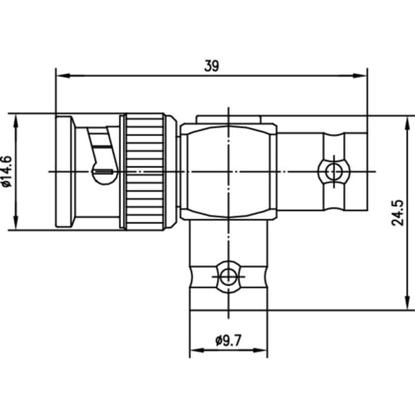 Telegärtner 100023587 100023587 BNC-Adapter BNC-hane - BNC-hona, BNC-hona 1 st