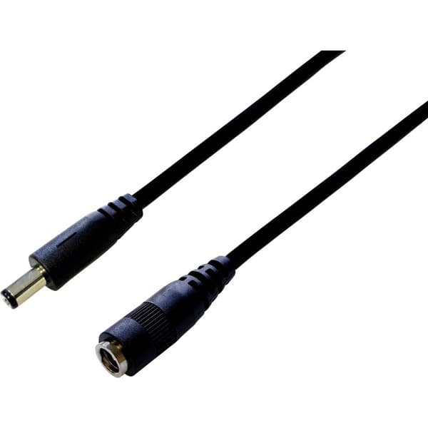 BKL Electronic DC-förlängningskabel DC-stiftdon - DC-hylsdon 5.5 mm 2.5 mm 5.5 mm 2.5 mm 3.00 m 1 st