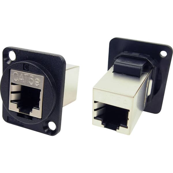 XLR-adapter FTP RJ45 Cat5e till RJ45 Cat5e Adapter inbyggd CP30220S RJ45-Buchse på RJ45 CP30220S Cliff Innehåll: 1 st