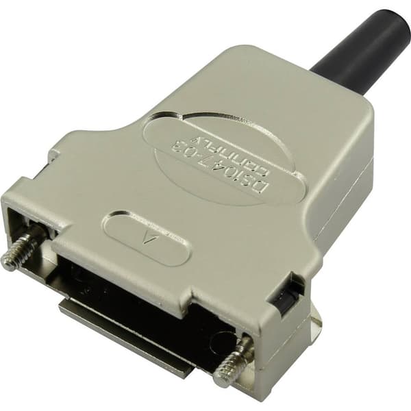 Connfly DS1047-03-09M2S D-sub hölje Antal poler: 9 Plast, metalliserad 180 ° 1 st