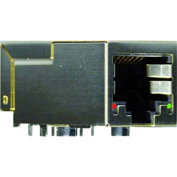 Yamaichi Y-CONJACK-22-THR Modulär inbyggnadsuttag Y-CONJACK-22-THR Hona inbyggd vertikal Poler: 8P8C+2 Metall, Förnickl