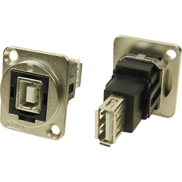 XLR-adapter USB B uttag 2.0 till USB A uttag 2.0 Adapter inbyggd CP30207NM CP30207NM Cliff Innehåll: 1 st
