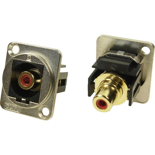 XLR-adapter Cinch-uttag på Cinch-uttag röd Adapter inbyggd CP30230M CP30230M Cliff Innehåll: 1 st