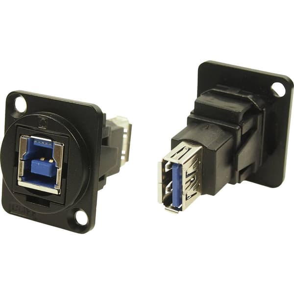 XLR-adapter USB B uttag 3.0 till USB B uttag 3.0 Adapter inbyggd CP30206NMB CP30206NMB Cliff Innehåll: 1 st