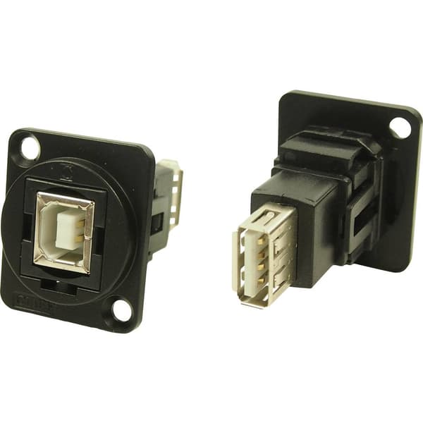 XLR-adapter USB B uttag 2.0 till USB B uttag 2.0 Adapter inbyggd CP30207NMB CP30207NMB Cliff Innehåll: 1 st