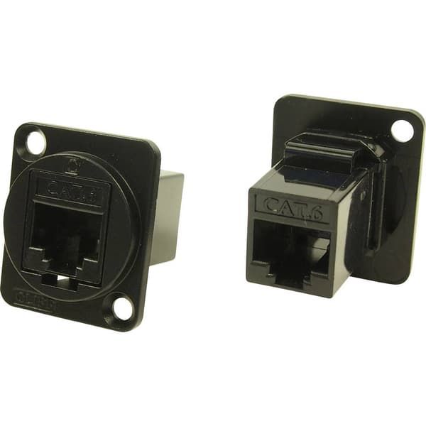 XLR-adapter UTP RJ45 CAT6 Adapter inbyggd CP30222MB CP30222MB Cliff Innehåll: 1 st