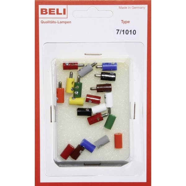 BELI-BECO 7/1010 Miniatyr Banankontakt Stift-Ø: 2.6 mm 1 set