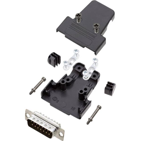encitech TRI-P-15-DBP-K 6355-0036-02 D-Sub stiftlist set 180 ° Antal poler: 15 Lödhona 1 set