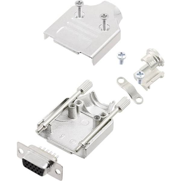 encitech MHDM-09-HDS15-K 6355-0059-11 D-Sub honkontakt set 180 ° Antal poler: 15 Lödhona 1 set