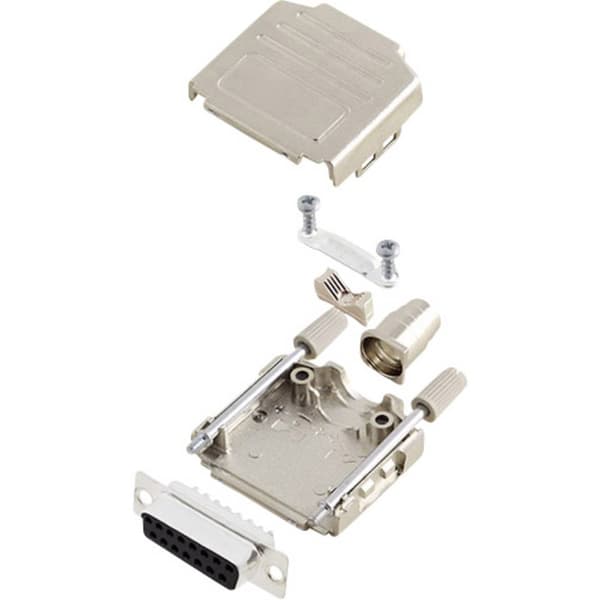 encitech DPPK15-M-DBS-K 6355-0004-12 D-Sub honkontakt set 180 ° Antal poler: 15 Lödhona 1 set