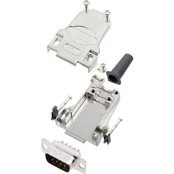 encitech DTZF09-DMP-K 6355-0045-01 D-Sub stiftlist set 180 ° Antal poler: 9 Lödhona 1 set