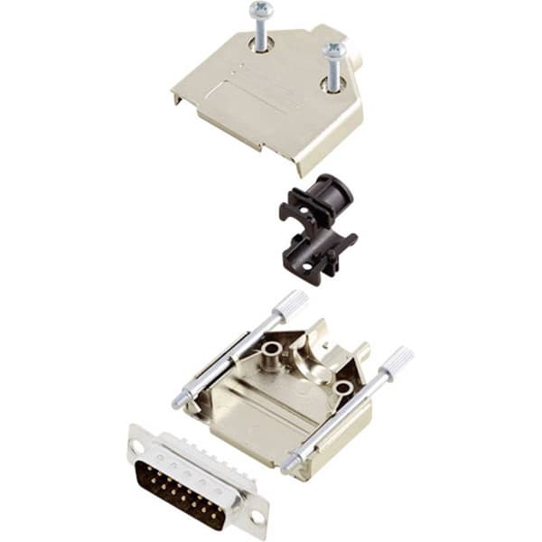 encitech DTPK-M-15-DBP-K 6355-0030-02 D-Sub stiftlist set 180 ° Antal poler: 15 Lödhona 1 set
