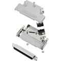 Miniatyrbild 1 av 2: encitech D45PK-M-37-DBS-K 6355-0009-14 D-Sub honkontakt set 45 ° Antal poler: 37 Lödhona 1 set