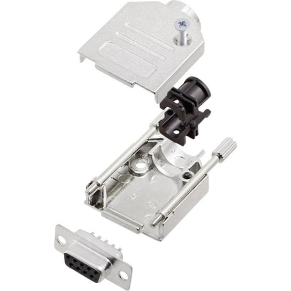 encitech DTZK09-DBS-K 6355-0002-11 D-Sub honkontakt set 180 ° Antal poler: 9 Lödhona 1 set