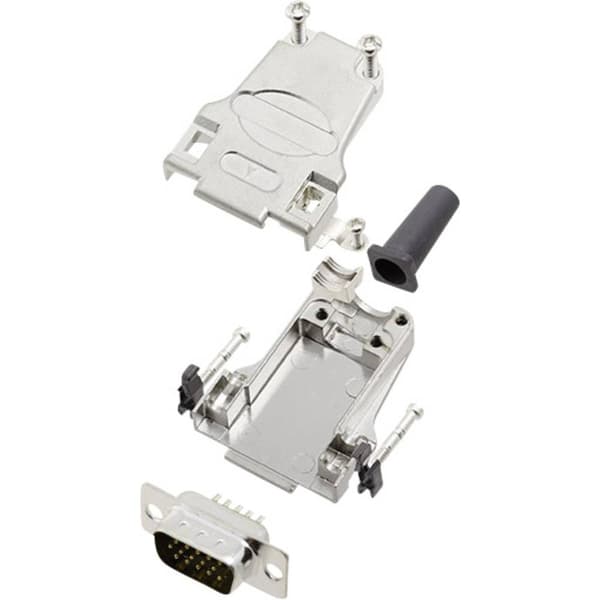 encitech DTZF09-HDP15-K 6355-0063-01 D-Sub stiftlist set 180 ° Antal poler: 15 Lödhona 1 set