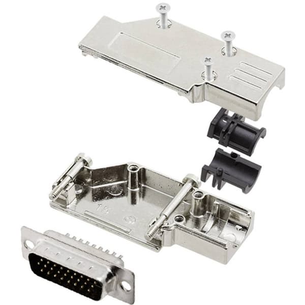encitech DCMR-FK-15-HDP26-K 6355-0066-02 D-Sub stiftlist set 90 ° Antal poler: 26 Lödhona 1 set