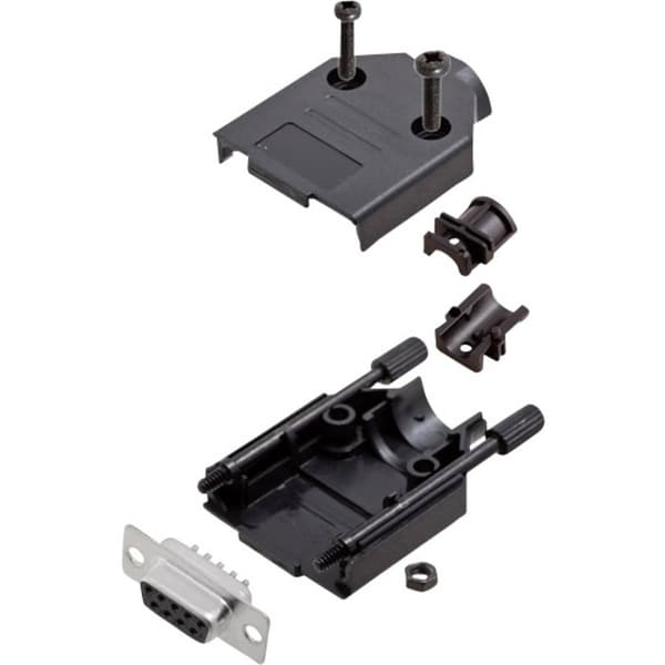 encitech DTPK-P-09-DMS-K 6355-0033-11 D-Sub honkontakt set 180 ° Antal poler: 9 Lödhona 1 set