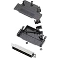 Miniatyrbild 1 av 2: encitech D45PK-P-37-DBP-K 6355-0034-04 D-Sub stiftlist set 45 ° Antal poler: 37 Lödhona 1 set