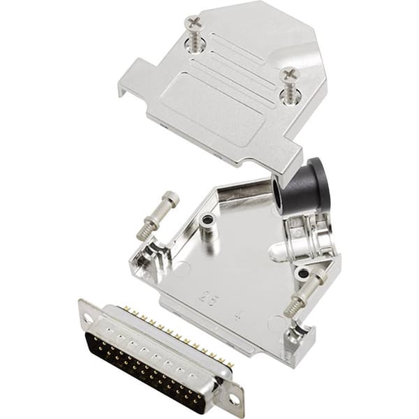 encitech D45NT25-M-DMP-K 6355-0072-13 D-Sub stiftlist set 45 ° Antal poler: 25 Lödhona 1 set